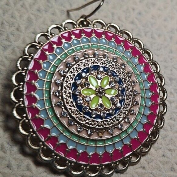 Banana Republic Floral Bracelet 7.5" & Earrings Jewelry Set - Picture 6 of 6